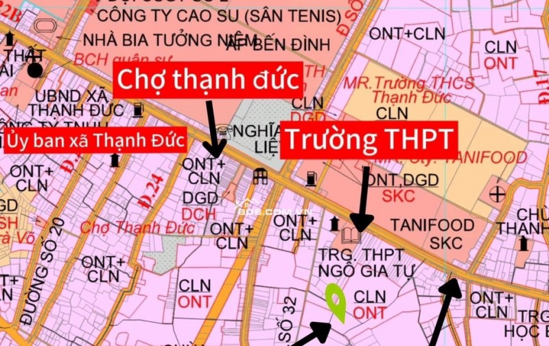 Bán đất mặt tiền quốc lộ 22 b thị trấn Gò Dầu Tây Ninh